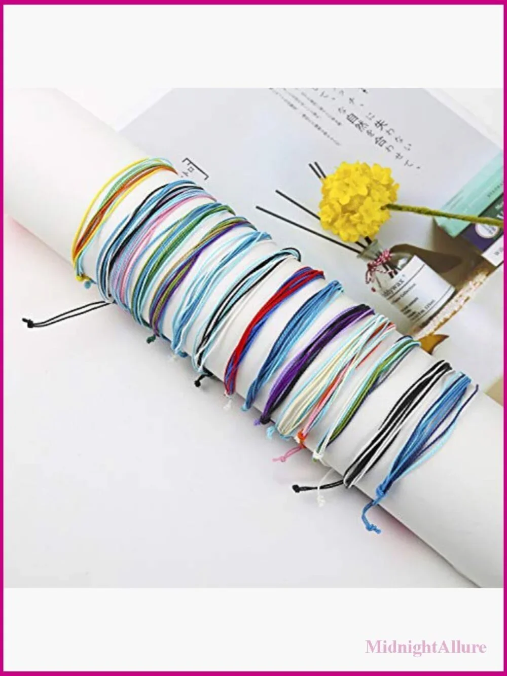 Handmade Waterproof Adjustable Braided Beach Surfer Bracelet Set